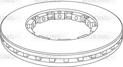 Woking NSA1143.20 - Disc frana aaoparts.ro