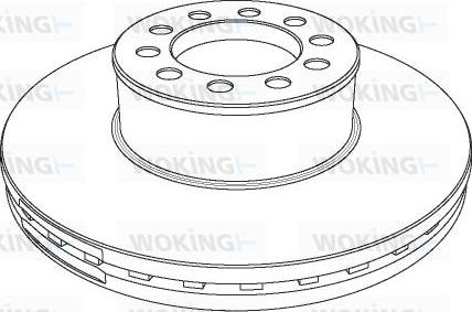 Woking NSA1173.20 - Disc frana aaoparts.ro
