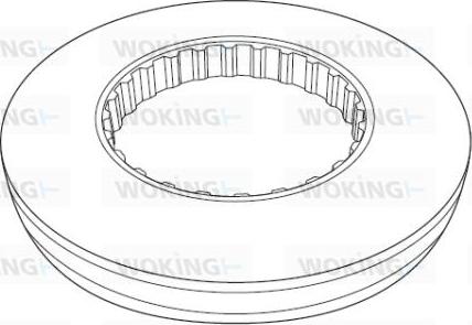 Woking NSA1177.10 - Disc frana aaoparts.ro