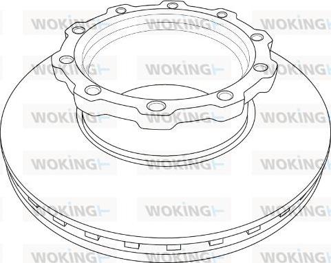 Woking NSA1207.20 - Disc frana aaoparts.ro