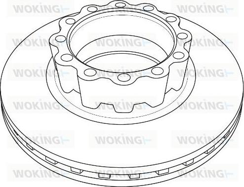 Woking NSA1230.20 - Disc frana aaoparts.ro