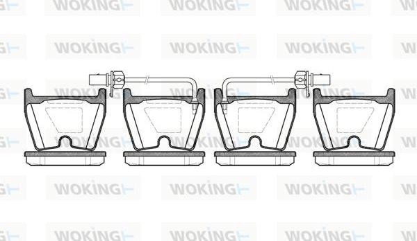 Woking P9963.02 - Set placute frana,frana disc aaoparts.ro