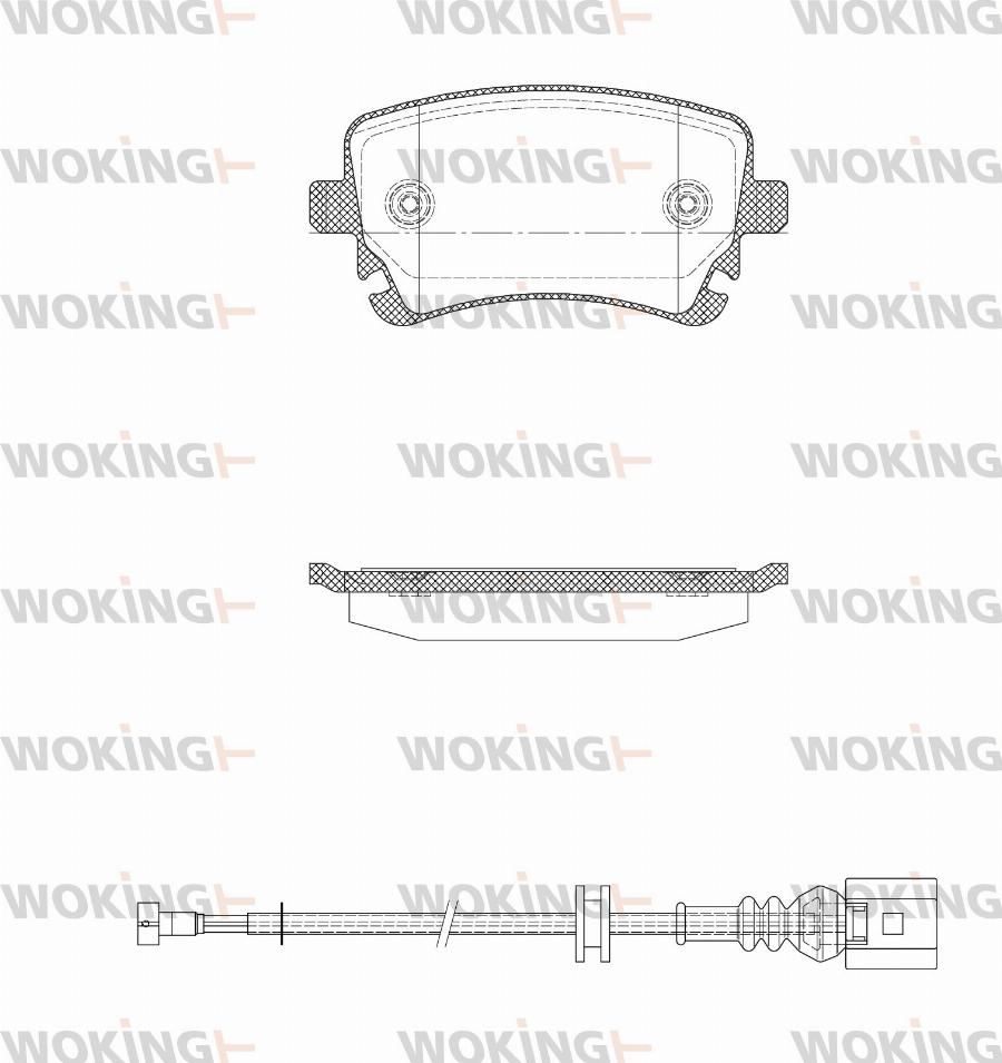 Woking P9973.12 - Set placute frana,frana disc aaoparts.ro