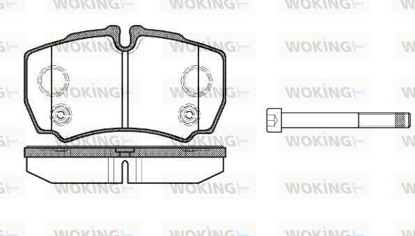 Woking P9493.10 - Set placute frana,frana disc aaoparts.ro