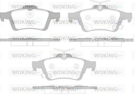 Woking P9423.12 - Set placute frana,frana disc aaoparts.ro