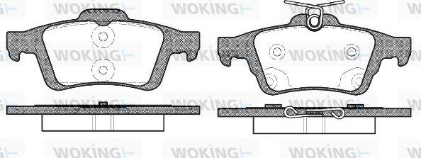 Woking P9423.70 - Set placute frana,frana disc aaoparts.ro