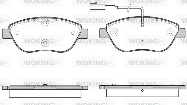 Woking P9593.45 - Set placute frana,frana disc aaoparts.ro