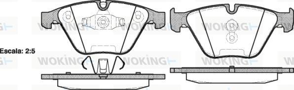Woking P9573.10 - Set placute frana,frana disc aaoparts.ro