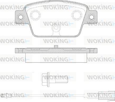 Woking P9613.12 - Set placute frana,frana disc aaoparts.ro