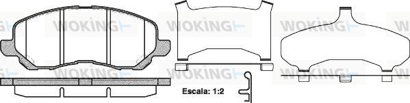 Woking P9043.31 - Set placute frana,frana disc aaoparts.ro
