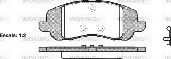 Woking P9043.20 - Set placute frana,frana disc aaoparts.ro