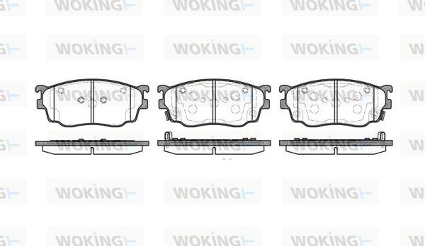 Woking P9003.12 - Set placute frana,frana disc aaoparts.ro