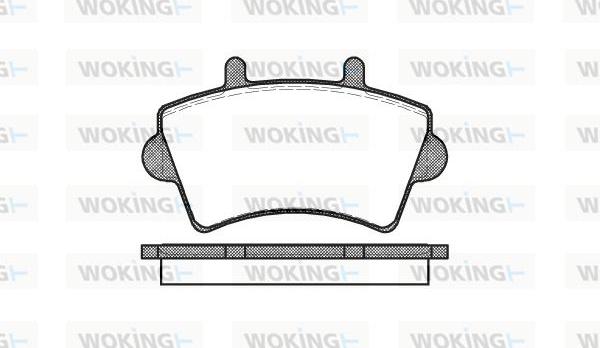 Woking P9193.00 - Set placute frana,frana disc aaoparts.ro
