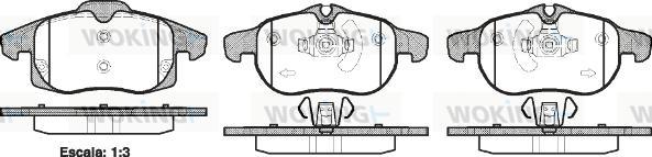 Woking P9883.40 - Set placute frana,frana disc aaoparts.ro