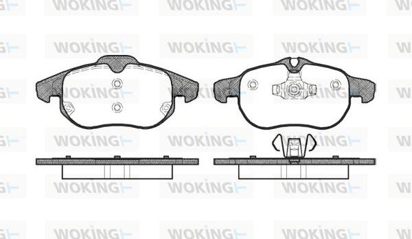Woking P9883.00 - Set placute frana,frana disc aaoparts.ro