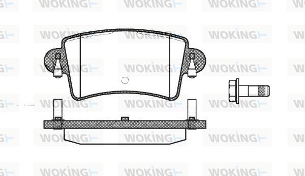 Woking P9333.00 - Set placute frana,frana disc aaoparts.ro