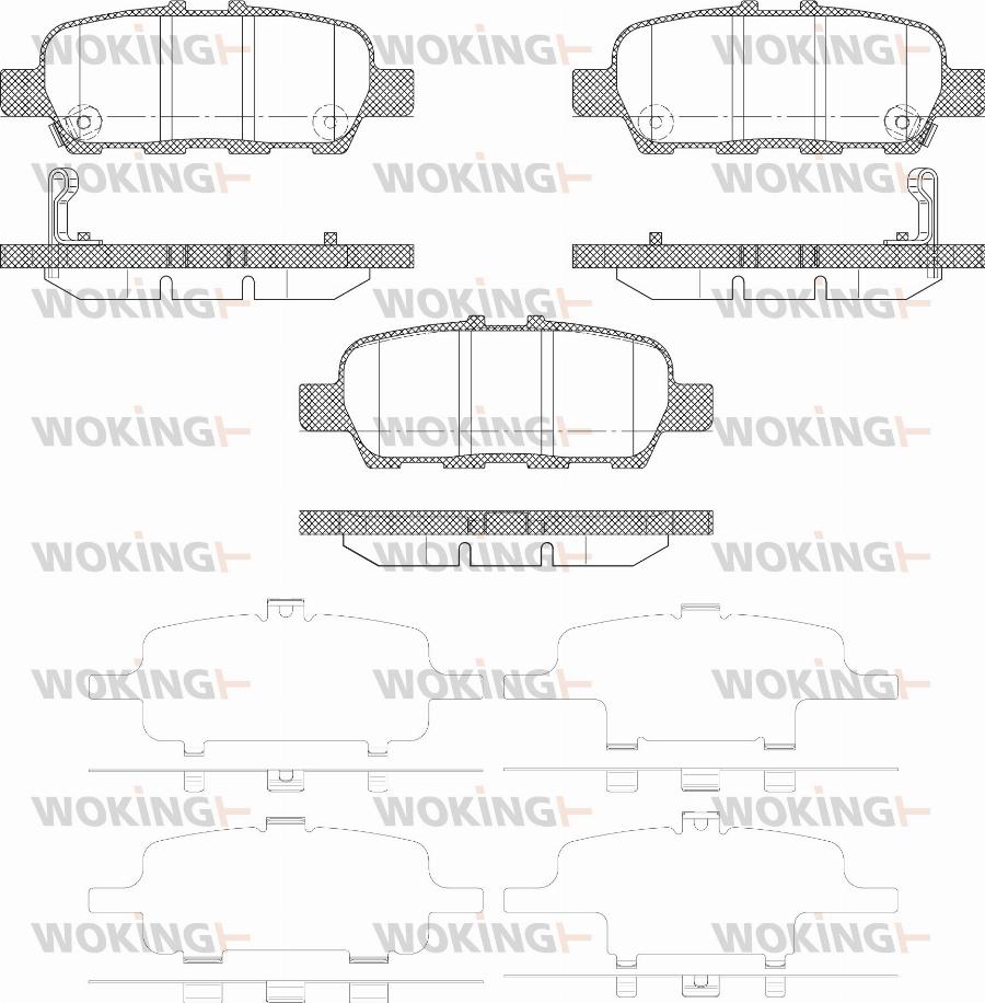 Woking P9763.02 - Set placute frana,frana disc aaoparts.ro