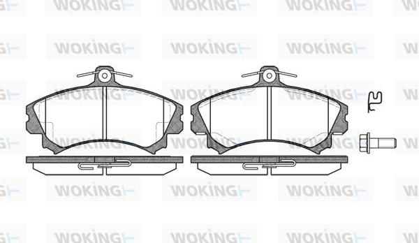Woking P4903.02 - Set placute frana,frana disc aaoparts.ro