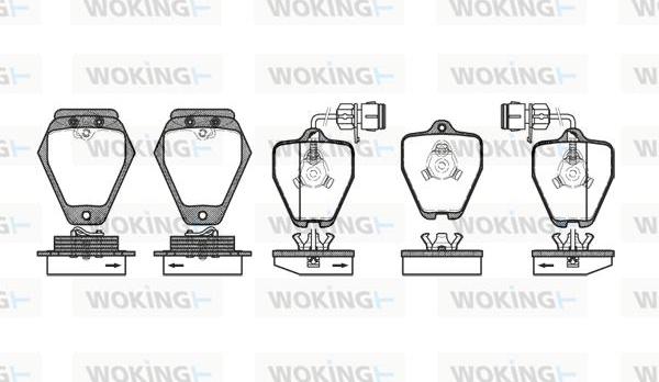 Woking P4083.02 - Set placute frana,frana disc aaoparts.ro