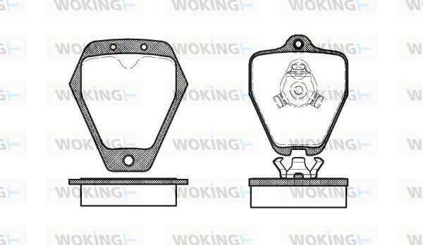 Woking P4083.10 - Set placute frana,frana disc aaoparts.ro