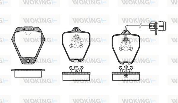 Woking P4083.12 - Set placute frana,frana disc aaoparts.ro