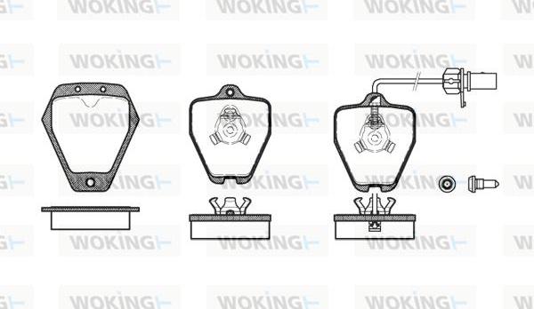 Woking P4083.22 - Set placute frana,frana disc aaoparts.ro