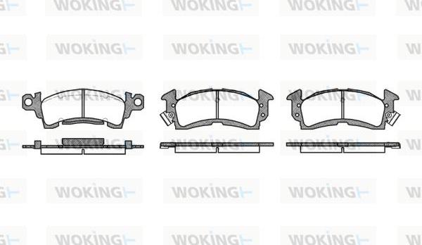 Woking P4103.00 - Set placute frana,frana disc aaoparts.ro