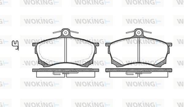 Woking P4823.00 - Set placute frana,frana disc aaoparts.ro