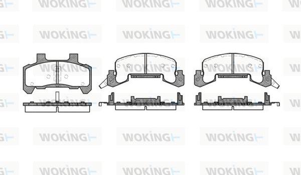 Woking P4263.02 - Set placute frana,frana disc aaoparts.ro