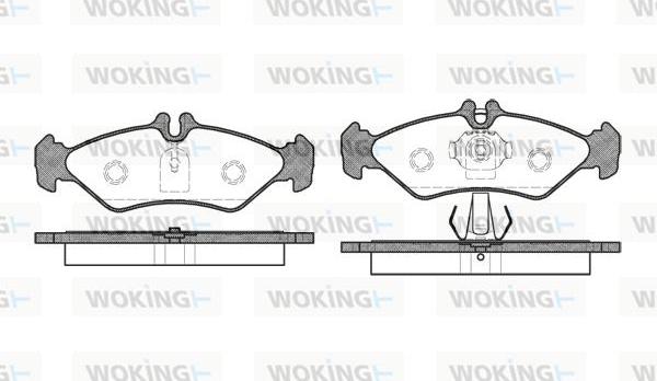 Woking P4793.00 - Set placute frana,frana disc aaoparts.ro