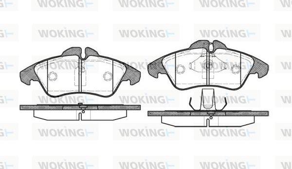 Woking P4783.00 - Set placute frana,frana disc aaoparts.ro
