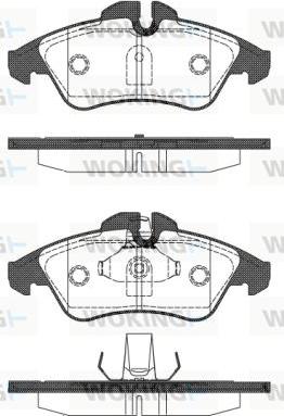 Woking P4783.10 - Set placute frana,frana disc aaoparts.ro