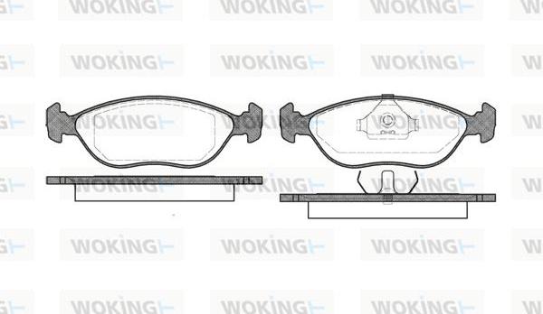 Woking P5443.00 - Set placute frana,frana disc aaoparts.ro