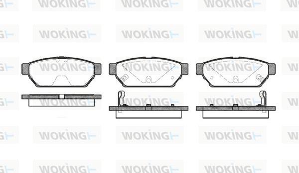 Woking P5403.02 - Set placute frana,frana disc aaoparts.ro