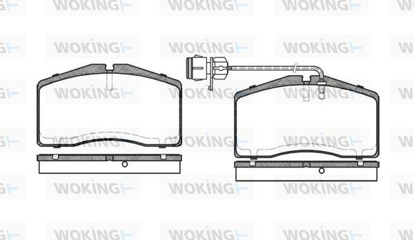 Woking P5483.12 - Set placute frana,frana disc aaoparts.ro