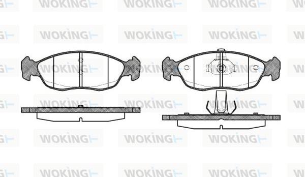 Woking P5613.10 - Set placute frana,frana disc aaoparts.ro