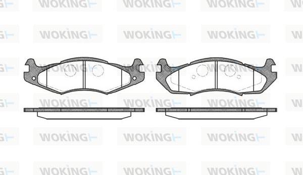 Woking P5633.00 - Set placute frana,frana disc aaoparts.ro