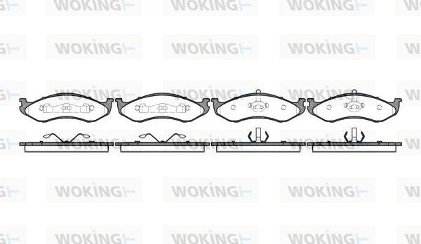Woking P5673.20 - Set placute frana,frana disc aaoparts.ro