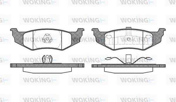 Woking P5823.40 - Set placute frana,frana disc aaoparts.ro