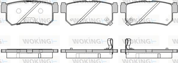 Woking P6463.42 - Set placute frana,frana disc aaoparts.ro