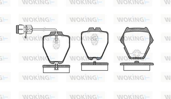 Woking P6523.12 - Set placute frana,frana disc aaoparts.ro