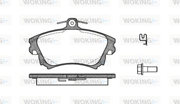Woking P6083.02 - Set placute frana,frana disc aaoparts.ro