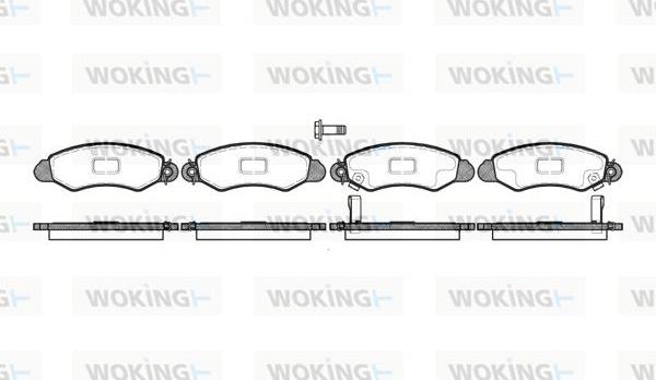 Woking P6023.02 - Set placute frana,frana disc aaoparts.ro