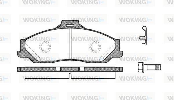 Woking P6303.01 - Set placute frana,frana disc aaoparts.ro