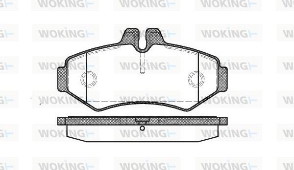 Woking P6333.00 - Set placute frana,frana disc aaoparts.ro