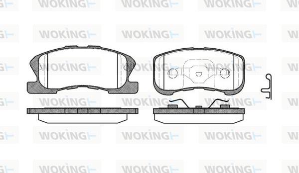 Woking P6203.02 - Set placute frana,frana disc aaoparts.ro