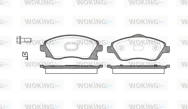 Woking P6743.12 - Set placute frana,frana disc aaoparts.ro