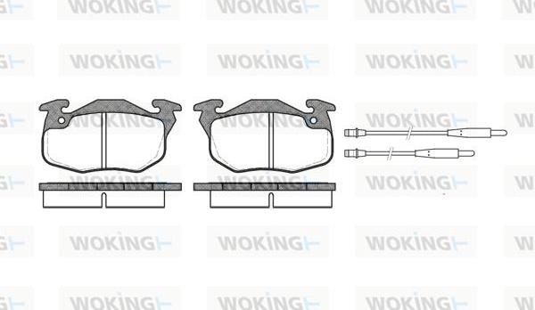 Woking P0923.44 - Set placute frana,frana disc aaoparts.ro