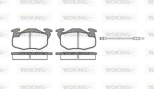 Woking P0923.22 - Set placute frana,frana disc aaoparts.ro