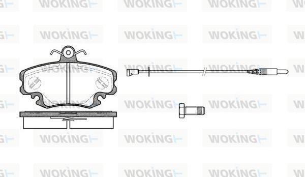 Woking P0413.30 - Set placute frana,frana disc aaoparts.ro